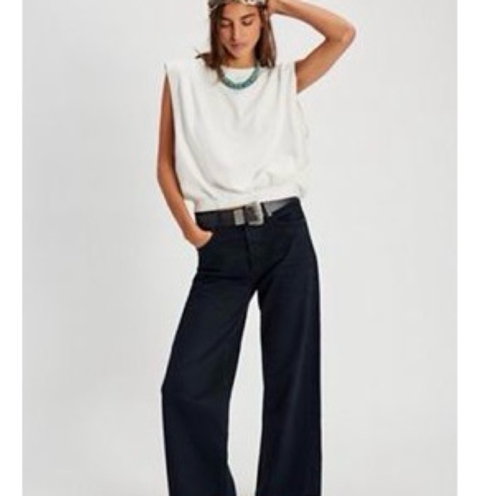 Agolde Black Denim Jeans with Branded Waist Label